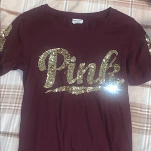 SOLD —-Pink Victoria’s Secret T-shirt.